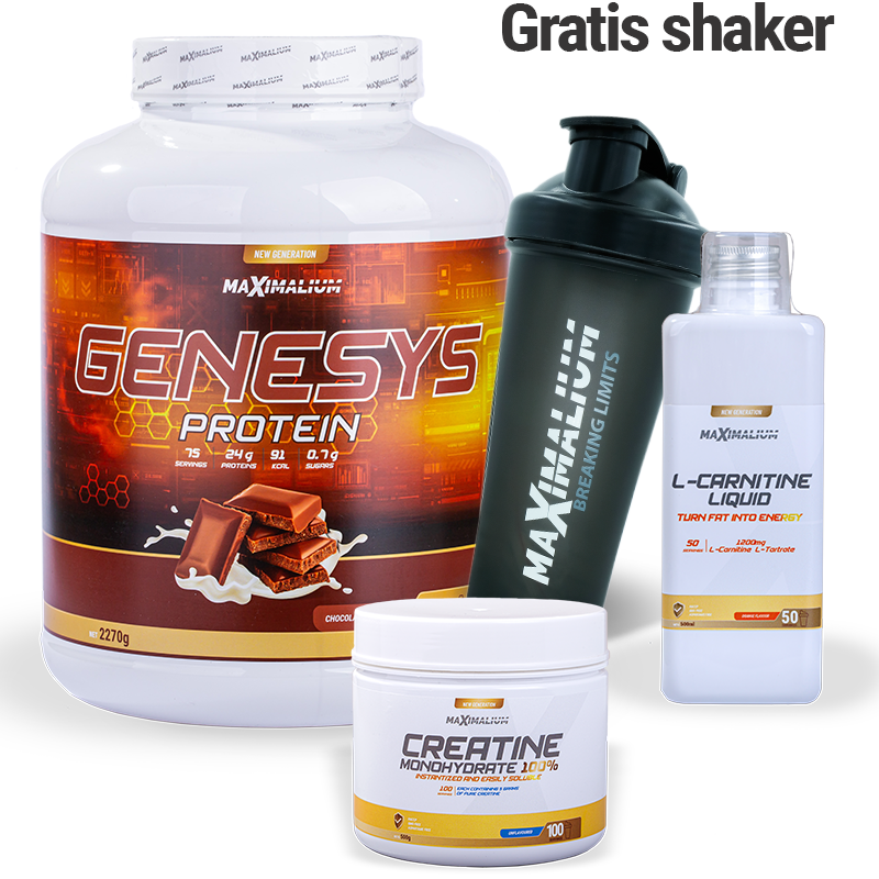 Genesys Protein  2,27 kg + Kreatin Monohidrat 500g  + L-carnitin 500 ml